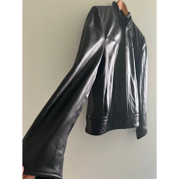 Valerie Stevens 2 Piece Lambskin Leather Suit Zip Up Jacket & Pants 6 Medium JL - Picture 3 of 12